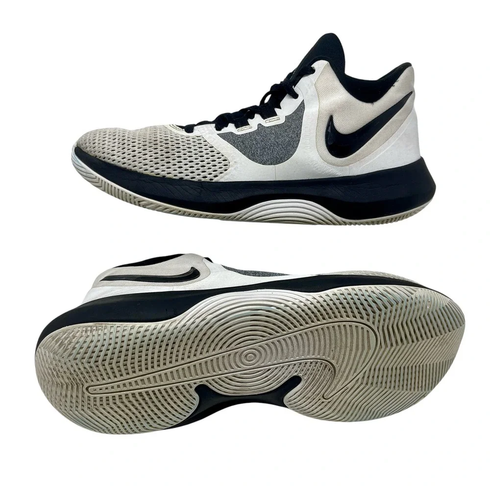 Nike Air Precision II Sneakers Men's 8 1/2‎ Black White 1,4,4,9:S-145